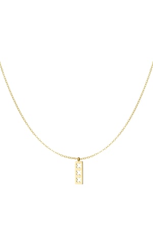 Trio X necklace - Gold color h5 