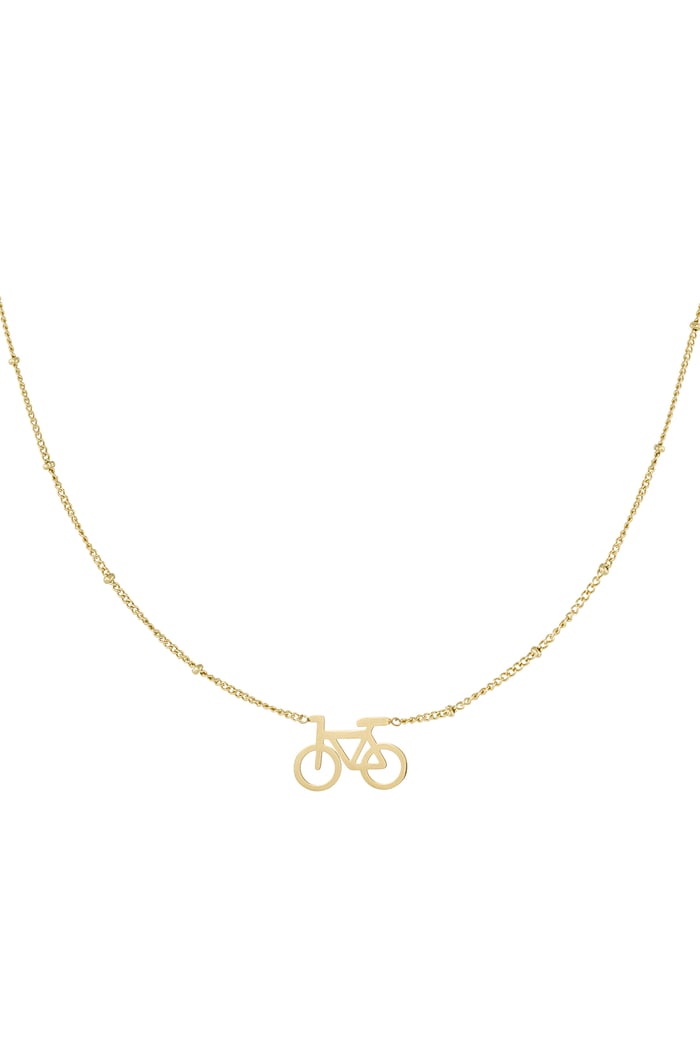 Cycle chic necklace - Gold color 