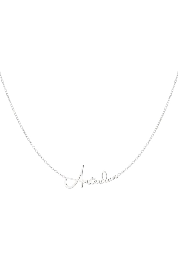 Amsterdam necklace - Silver Color color 