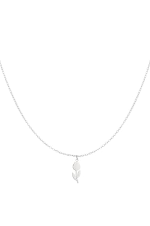 Tulip necklace - Silver Color color h5 