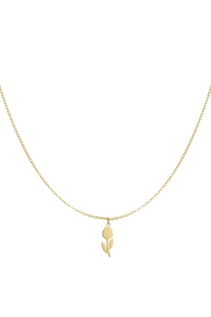 Tulip necklace - Gold color h5 