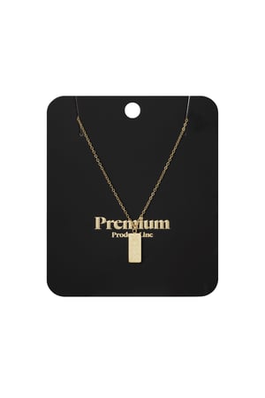 Amsterdam X necklace - Gold color h5 Picture3