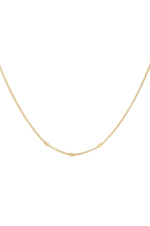 Triple X Amsterdam necklace - Gold color h5 