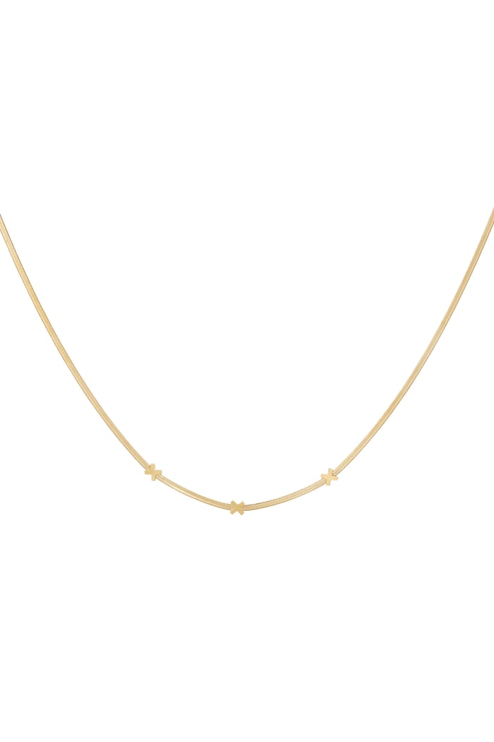 Triple X Amsterdam necklace - Gold color 