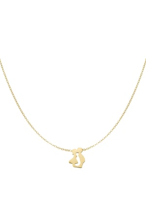 Dutch kiss necklace - Gold color h5 