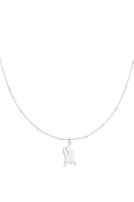 The Netherlands necklace - Silver Color color