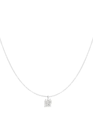 Canal house necklace - Silver Color color h5 