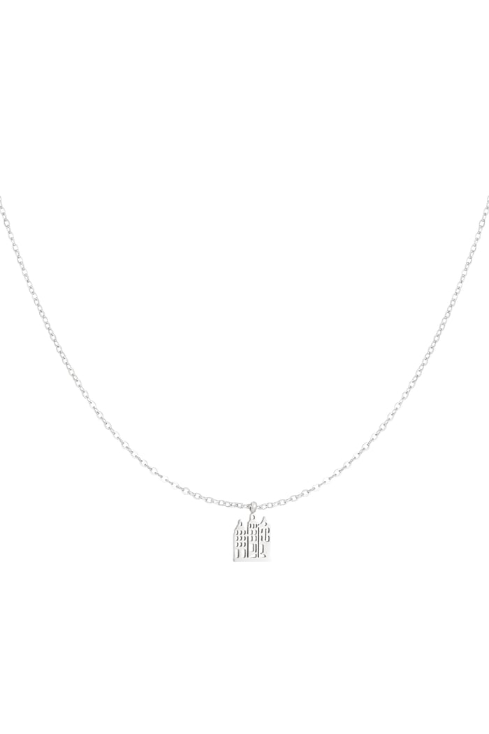 Canal house necklace - Silver Color color 