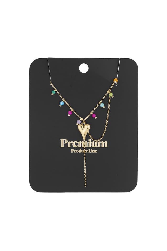 Necklace love wins - Gold color Picture3