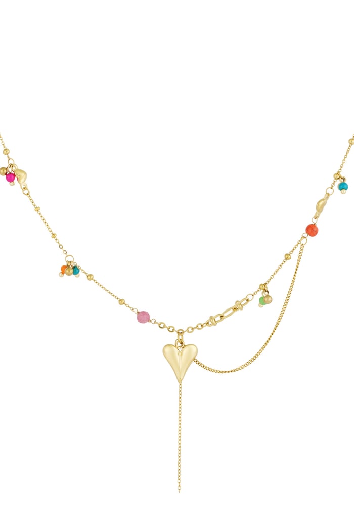 Necklace love party - Gold color 