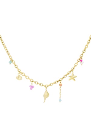 Sea breeze necklace - Gold color h5 