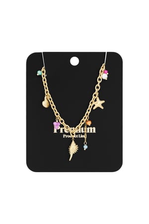 Sea breeze necklace - Gold color h5 Picture3