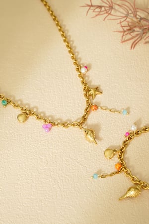 Sea breeze necklace - Gold color h5 Picture4