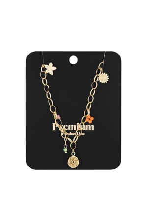 Spring charms necklace - Gold color h5 Picture3