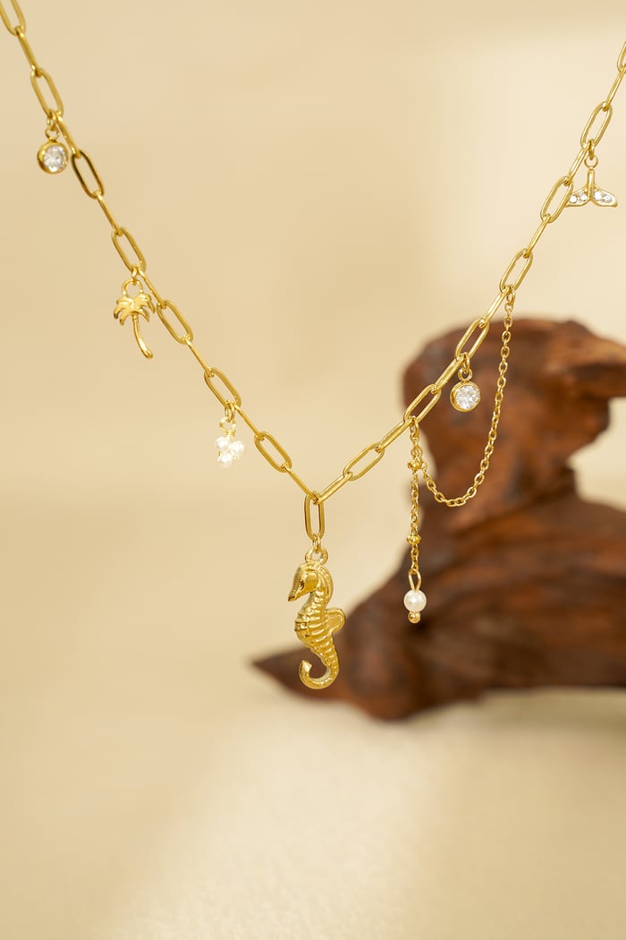 Underwater necklace - Gold color Picture3