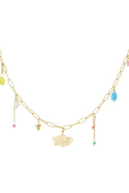 Vivid vibes necklace - Gold color