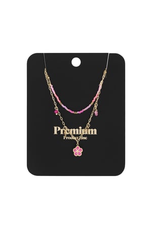 Necklace pink dream - Gold color h5 Picture3