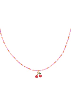 Necklace cherry moment - Pink multi h5 