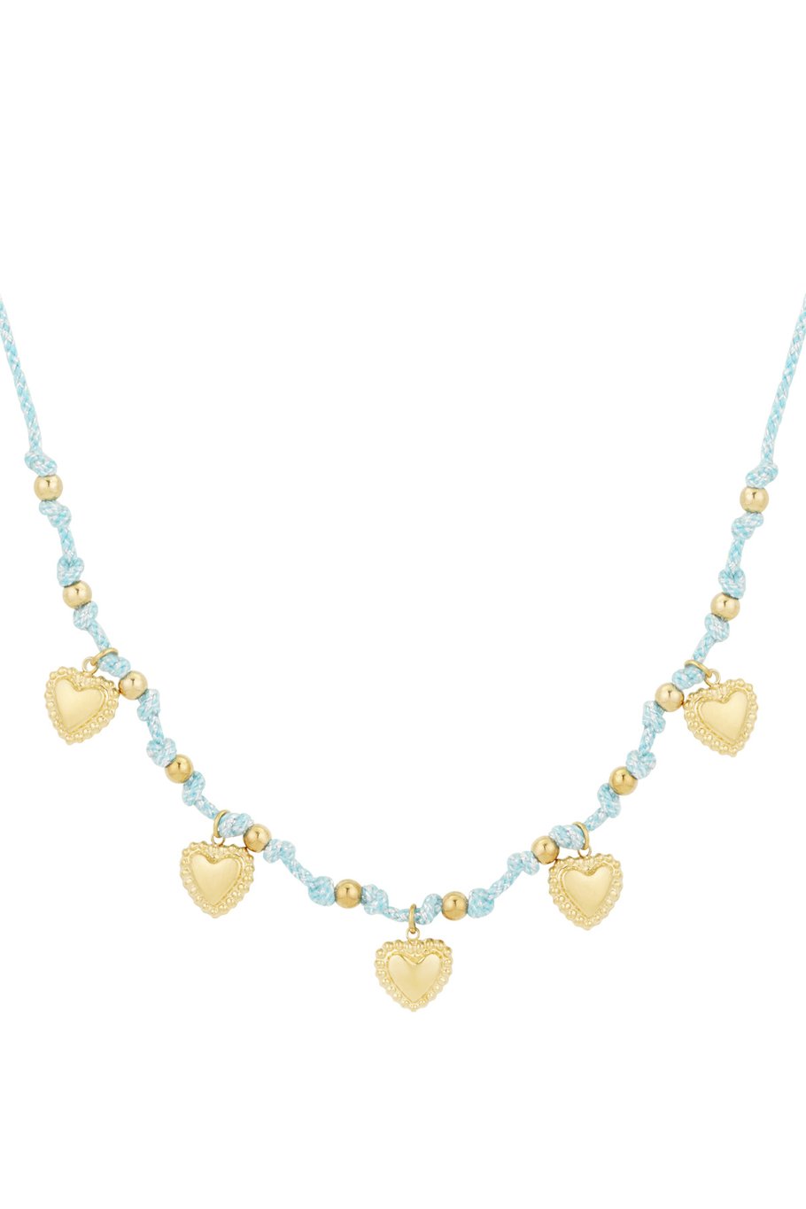 Cozy hearts necklace - Fuchsia