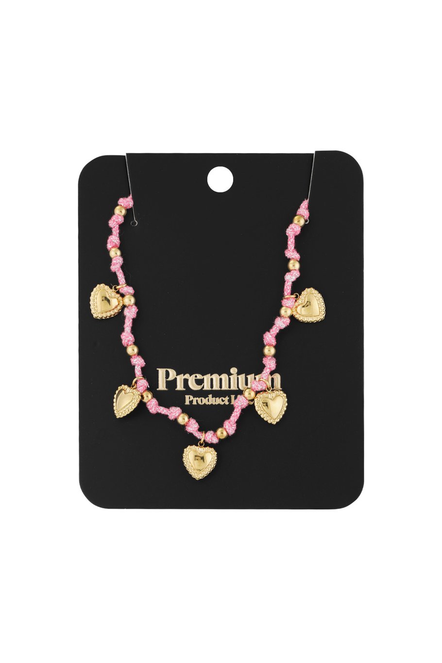 Cozy hearts necklace - Fuchsia h5Picture3