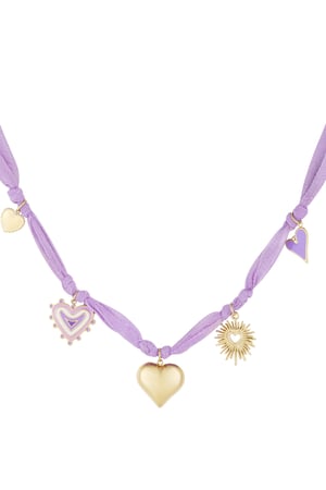 Necklace heart overdose - Lilac h5 