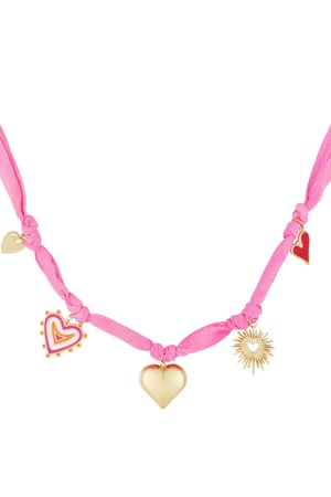 Necklace heart overdose - Fuchsia h5 