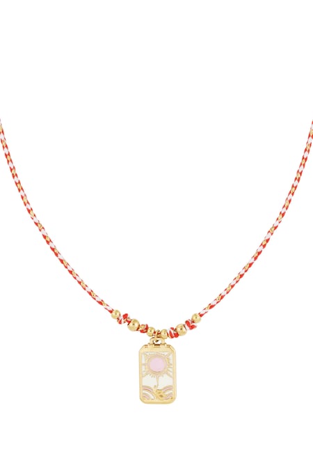 Flower fiesta necklace - Gold color