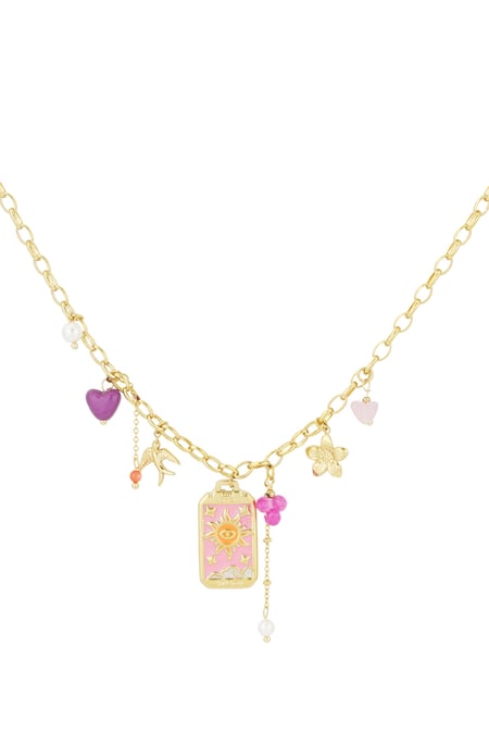 Charm necklace love dust - Gold color