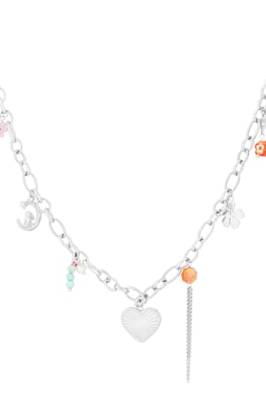 Charm necklace loop dreams - Silver color h5 