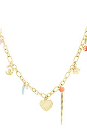 Charm necklace loop dreams - Gold color h5 