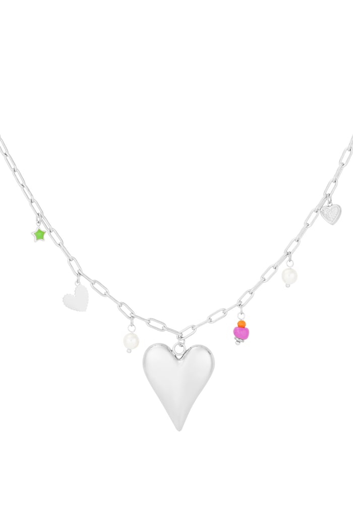 Charm necklace love moment - Silver color 