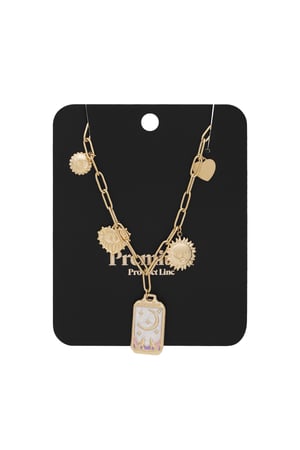 Charm necklace magic moon - Gold color h5 Picture3