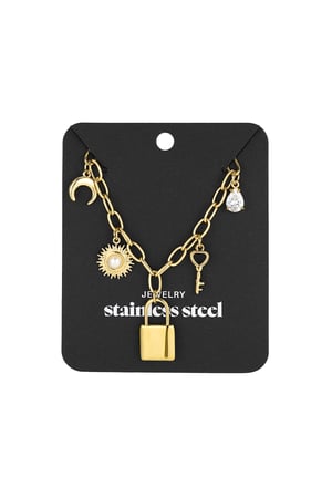 Key to my heart necklace - Gold color h5 Picture3