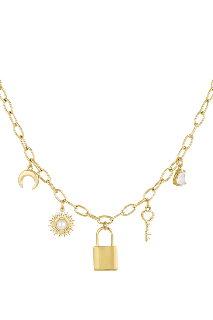 Key to my heart necklace - Gold color 