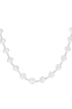 Necklace shell trio - Silver color h5 