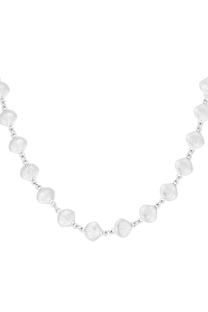 Necklace shell trio - Silver color 