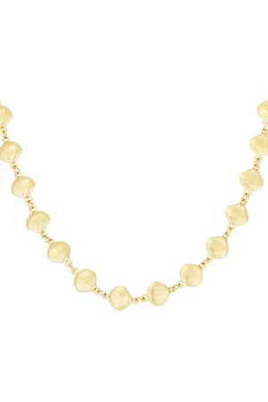 Necklace shell trio - Gold color h5 