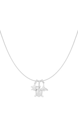 Summer oasis necklace - Silver color h5 