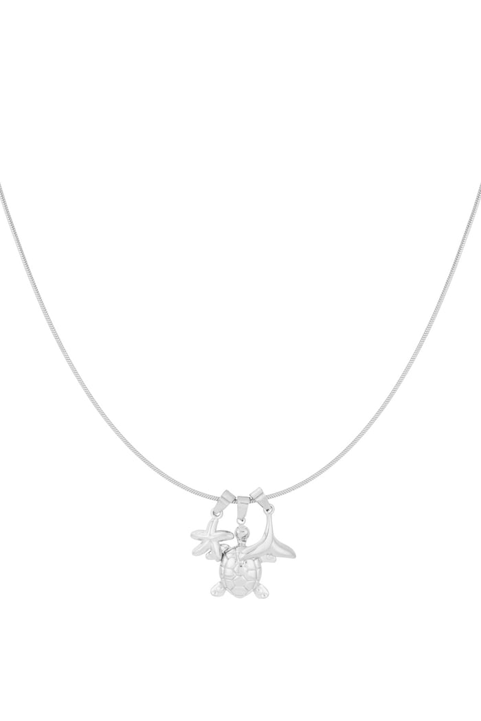 Collier oasis d'été - Couleur argent 