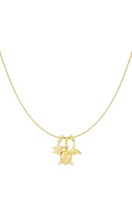 Summer oasis necklace - Gold color