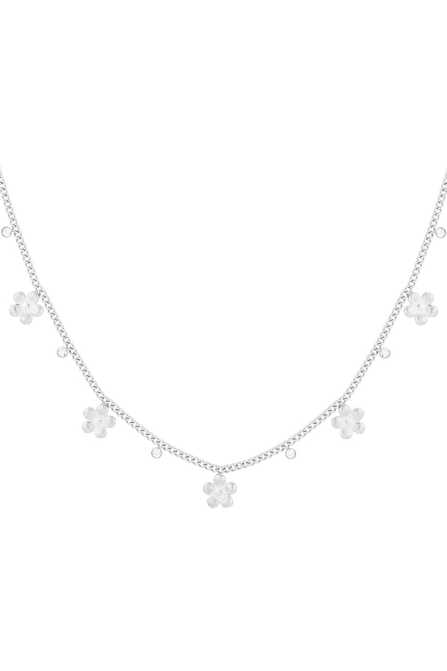 gleaming flower necklace
