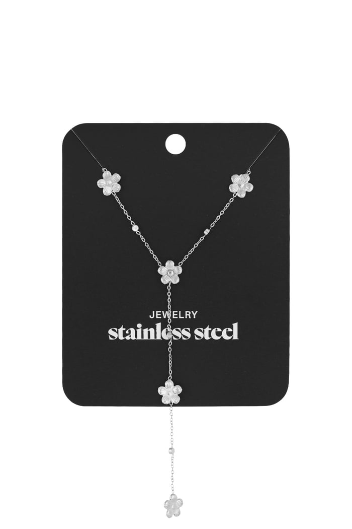 Ketting daisy do - Zilver kleur Afbeelding3