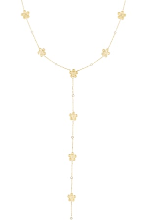 Necklace daisy do - Gold color h5 