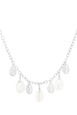 Collar de marea tropical - Color plata h5 