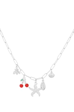 Charm haven necklace - Silver color h5 