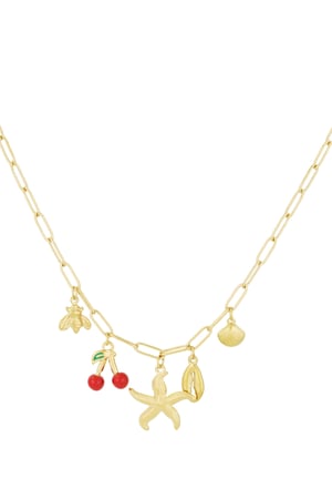 Charm haven necklace - Gold color h5 