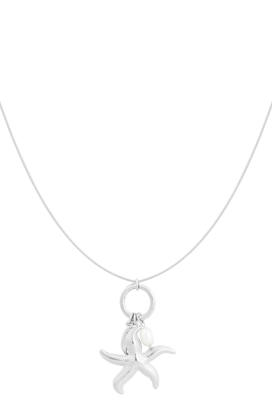 Halskette „Stern des Meeres“ – Farbe Silber 