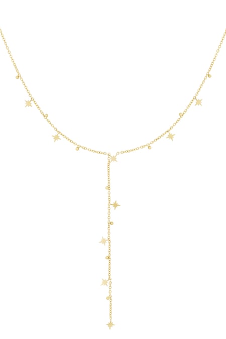 Shining stars necklace - Gold color