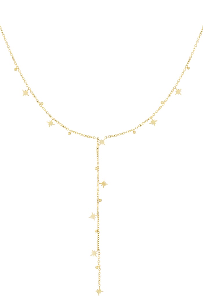 Shining stars necklace - Gold color 