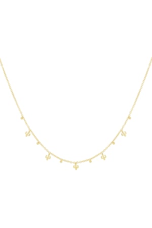 Desert necklace - Gold color h5 